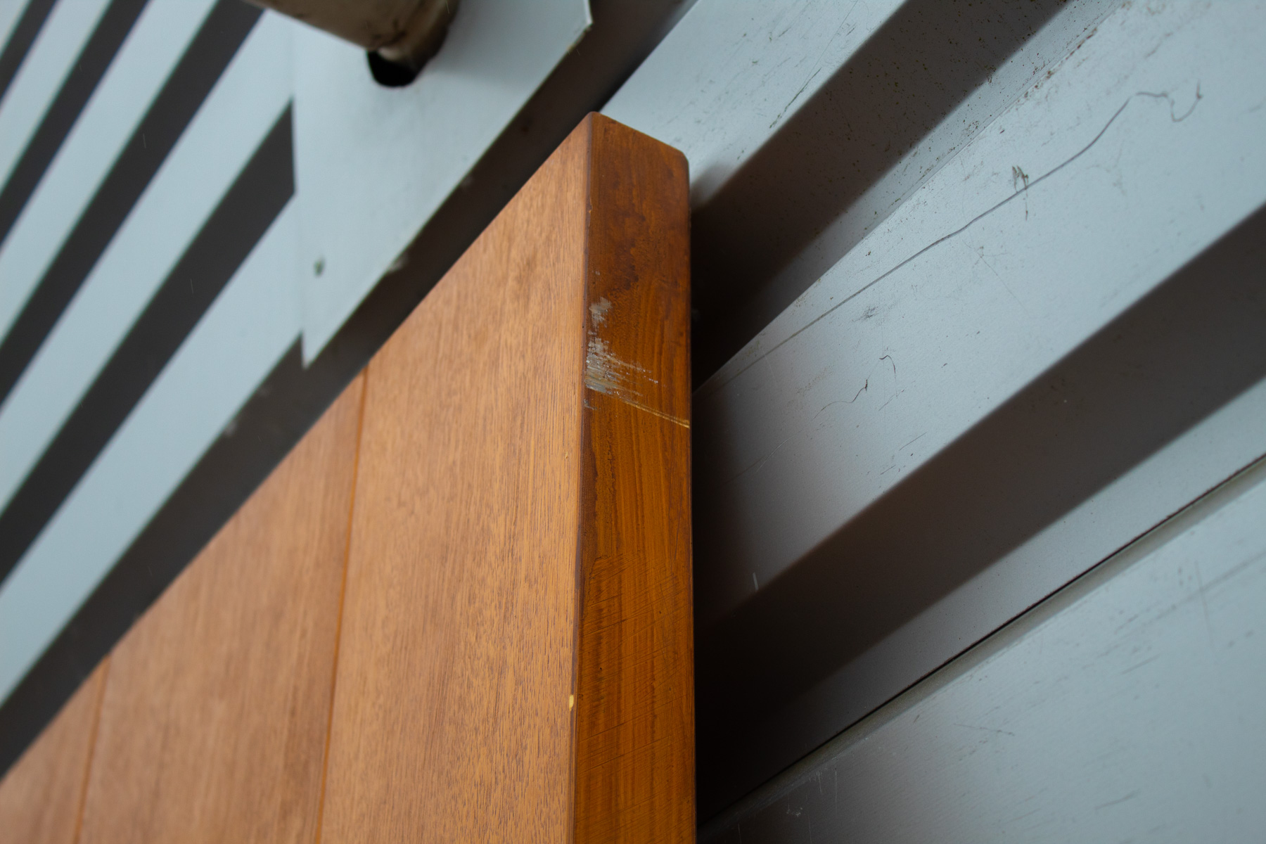 Meridian Neptune Wide Vertical Rib in Burma Teak
